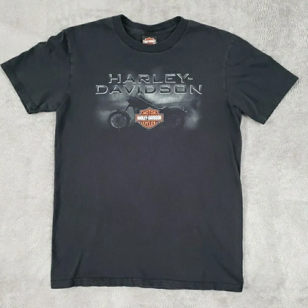 Harley Davidson T Shirt Short Sleeve Nags Head North Carolina Skull Men Sz M